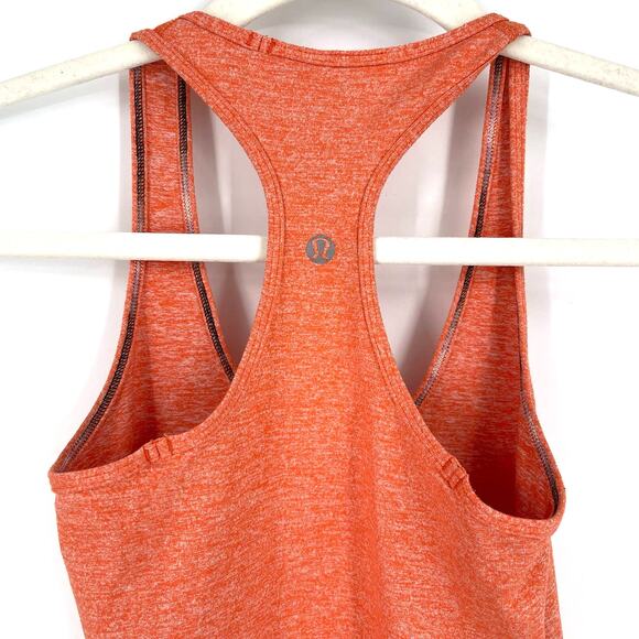 Lululemon Racerback Tank Heather Orange Size 2 - Picture 3 of 10